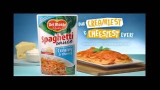 Del Monte Creamy and Cheesy Spaghetti Sauce TVC 30s [upl. by Nahgam]