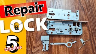 repair and install door lock just in 5 minutes whats inside a door lock💯✌️ [upl. by Dannie]