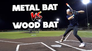 How much hotter is a METAL BAT than a WOOD BAT  Baseball Bat Bros feat PJ Morlando [upl. by Rivers]