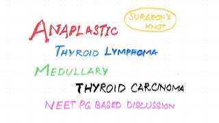 Thyroid carcinomapart 3 ANAPLASTICLymphomaMedullary carcinoma thyroid [upl. by Kester588]