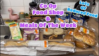 Co op food shop reduced food amp meals of the week unintentionalasmr foodshopping budget [upl. by Lilith]