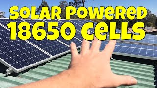 Charging 18650 Cells with solar amp a eBay charger [upl. by Drannek403]