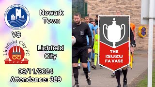 Newark Town 4 11 3 Lichfield City Isuzu FA Vase 2nd Round 09112024 4K [upl. by Burkhart]