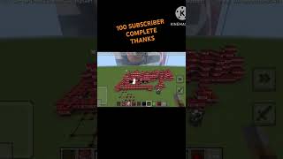 100 sub complete TNT minecraft [upl. by Muraida840]