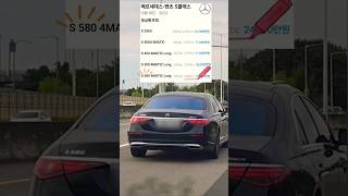 벤츠 S580 4matic 40 가솔린 503마력 중고차 신차 23년식 가격 벤츠 S580 4MATIC [upl. by Uokes]