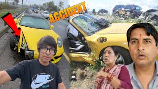 Supper Car Accident Prank Gone Wrong 😭  Sourav Joshi Vlogs [upl. by Hamlen]