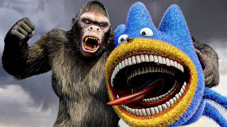 Best REALISTIC Sonic Shin Tapes Attack  King Kong Vs Monster Sonic  FanMade Film  Teddy Chase [upl. by Salman]