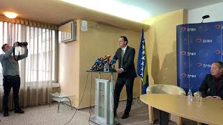 Press konferencija Željeznica FBiH [upl. by Phippen]