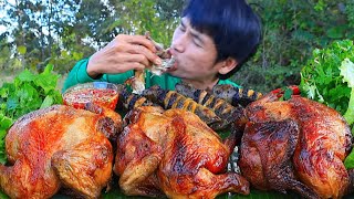 ไก่ย่างนมสดจิ้มซีฟู้ดแกล้มผักสดแซ่บคักอีหลีครับพี่น้องMUKBANG EATING SHOWโก้อีสานพาแดก [upl. by Clough620]