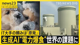 いまIT企業が「日本の原発周辺の土地」を狙っている？ 世界中が原発に熱視線「消費電力10倍」生成AIが“安い電力”求めるワケ【news23】｜TBS NEWS DIG [upl. by Eiboj]