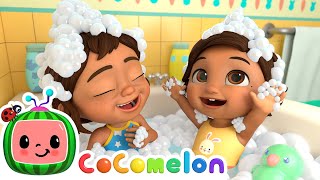 Bath Song 🛁 with Nina  CoComelon Nursery Rhymes amp Kids Songs [upl. by Noirad794]