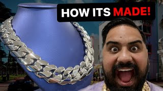 See How This Stunning Silver Cuban Link Chain is Handmade in Miami [upl. by Drida504]