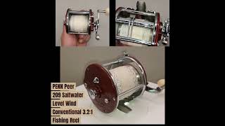 PENN Peer 209 Saltwater Level Wind Conventional 321 Fishing Reel [upl. by Nalyorf]