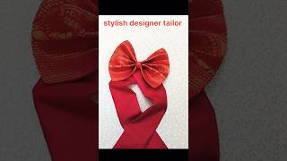 Stylish bow banane ka aasan tarikashortsviraldiy blousepattern bo design fashion sewingtips [upl. by Aniham]