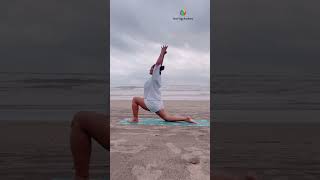 Yoga poses on the beach shorts yogaurmi shortvideo youtubeshorts [upl. by Adolph850]