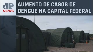 Hospital de campanha da FAB aberto no DF recebe primeiros pacientes [upl. by Ytsirhk]