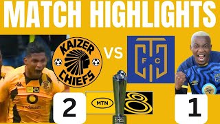 KAIZER CHIEFS vs CAPE TOWN CITY FC 21 MTN 8 WAFA WAFA HIGHLIGHTS [upl. by Adlesirhc]