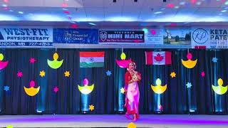 Mithika Maiti  Dance Cover  Komola Sundori  Boroloker Beti  Diwali 2024  Desi Beats in Brandon [upl. by Scully]