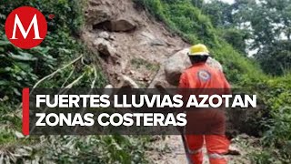 Advierten riesgo por fuertes lluvias en Pijijiapan Chiapas [upl. by Ahsiekin739]