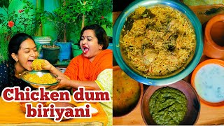 CHICKEN DUM BIRYANI  Cherrysathakshi [upl. by Xilef]