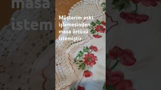 masaörtüsü handmade kaneviçedeğerlendirme diy recycle music sewing dekorasyon çeyiz runner [upl. by Zetnauq]