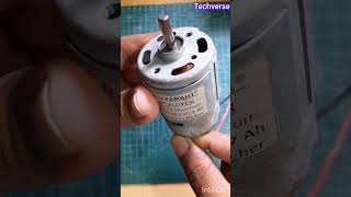 Powerful 12V dc motor run test shorts dcmotor experiment [upl. by Gracia]