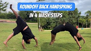 Round off Back handspring in 4 Easy steps by Bimal Rana [upl. by Anastasie]