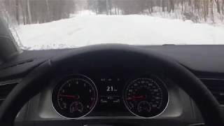 VW Golf 18T FWD Snow Test [upl. by Emmeram]