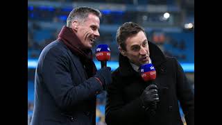 Neville Carra agree Everton man was a ‘lucky boy’ against Arsenal [upl. by Eliathan]