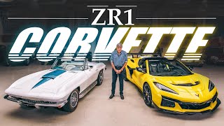 GM President Mark Reuss Unveils the Next Corvette ZR1 and Classic 1960s Corvette  Jay Lenos Garage [upl. by Parish177]