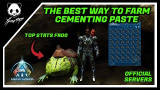 The BEST Way To Farm CEMENTING PASTE In The Island  Official Servers  ARK Survival Ascended [upl. by Vinson37]