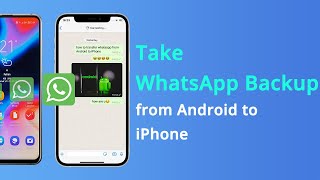 How to Take WhatsApp Backup from Android to iPhone 2023  NO Factory Reset [upl. by Yatnuhs]