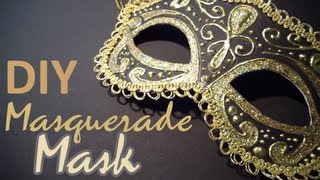 DIY Masquerade Mask from scratch [upl. by Hemminger]