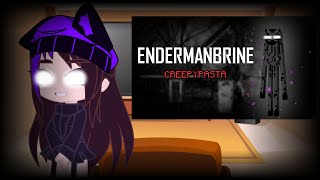 Mob Talker React to Minecraft Creepypasta Endermanbrine [upl. by Faletti]