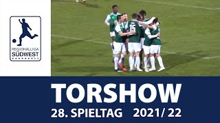 Regionalliga Südwest Die Torshow zum 28 Spieltag 20212022 [upl. by Weissmann]