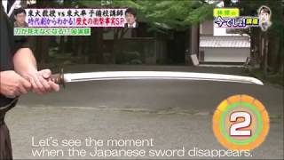 Disappearing Japanese sword  katana  by Isao Machii [upl. by Atiloj683]