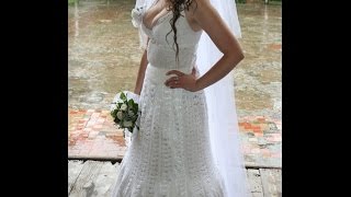 vestidos de boda tejidos en crochet  tejidos y ganchillo [upl. by Yssirhc]