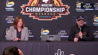 2024 NASCAR Xfinity Series Championship Team Press Conference [upl. by Zea]