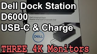 Dell Dock Station D6000 USBC amp Charge  Review and Installation [upl. by Aicen]