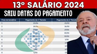 13º SALÁRIO DO INSS GOVERNO LIBERA DATAS DE PAGAMENTO PARA APOSENTADOS [upl. by Nived]