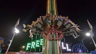 Freefall onoffride POV State Fair Meadowlands 2022 [upl. by Satsok846]