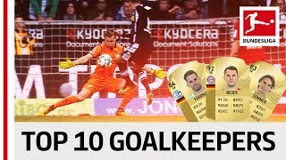 EA SPORTS FIFA 18  Top 10 Goalkeepers Neuer Bürki amp Co [upl. by Ahsyas396]