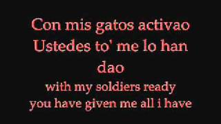 Don omar ft tego calderon Los Bandoleros with lyrics [upl. by Bronwen]