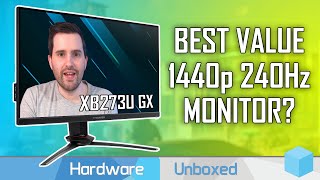 Acer Predator XB273U GX Review Best 1440p 240Hz Gaming Monitor [upl. by Asirret]