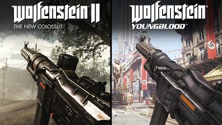 Wolfenstein Youngblood vs The New Colossus  Direct Comparison [upl. by Bamby]