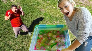 SLIME WATER BALLOON PRANK ON MY HUSBAND [upl. by Sonitnatsok]