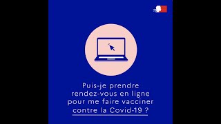 Puisje prendre rendezvous en ligne pour me faire vacciner contre la COVID19 [upl. by Tterag]