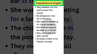 Prepositions in English Grammar prepositions [upl. by Wassyngton]