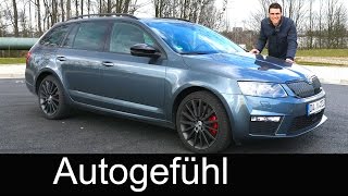 2016 Skoda Octavia vRS Combi Estate FULL REVIEW test driven DSG amp TDI 184 hp [upl. by Ainnos]