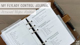 FlyLady Control Journal 2022  Home Management  Filofax Malden Personal [upl. by Janiuszck]